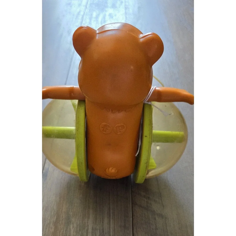 Vintage Fisher Price BOB ALONG BEAR #642 Pull Toy 1978 with Original Pull String
